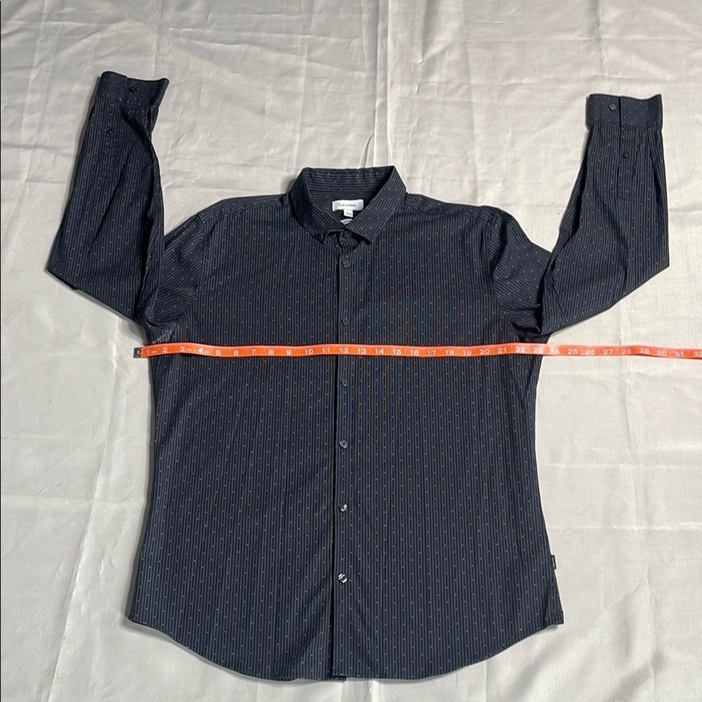CALVIN KLEIN Black Striped Shirt - Picture 5 of 11